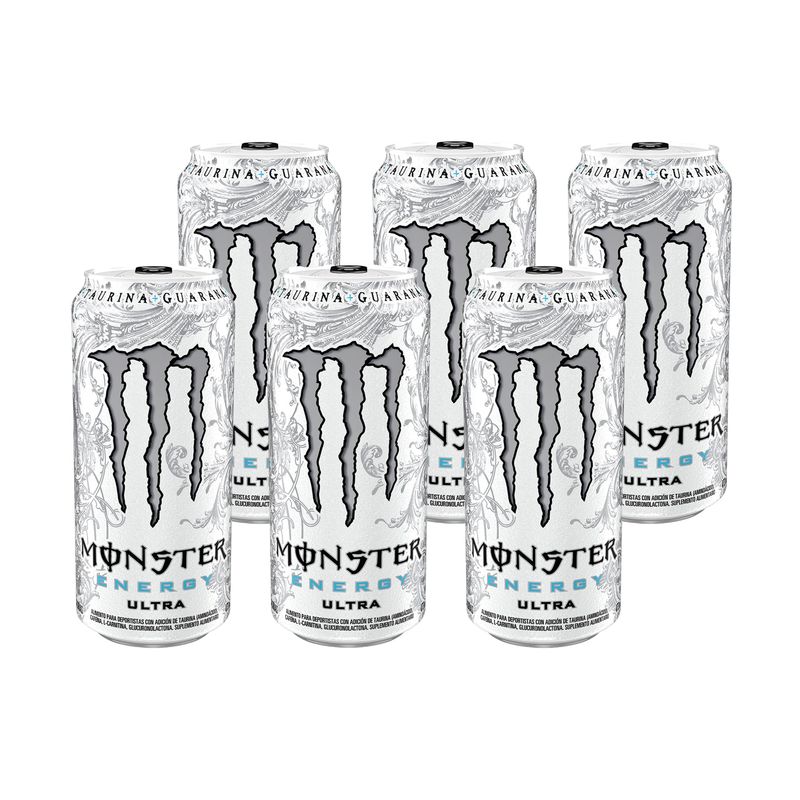 Monster Energy Ultra Lata 473 ml Pack x 6