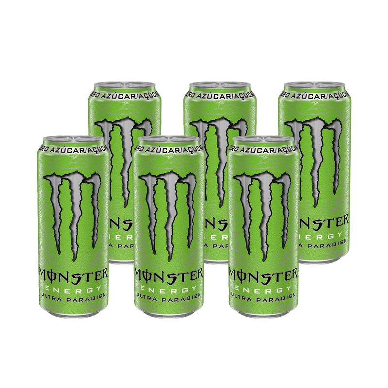 Monster Energy Paradise Zero Lata 473 ml Pack X 6