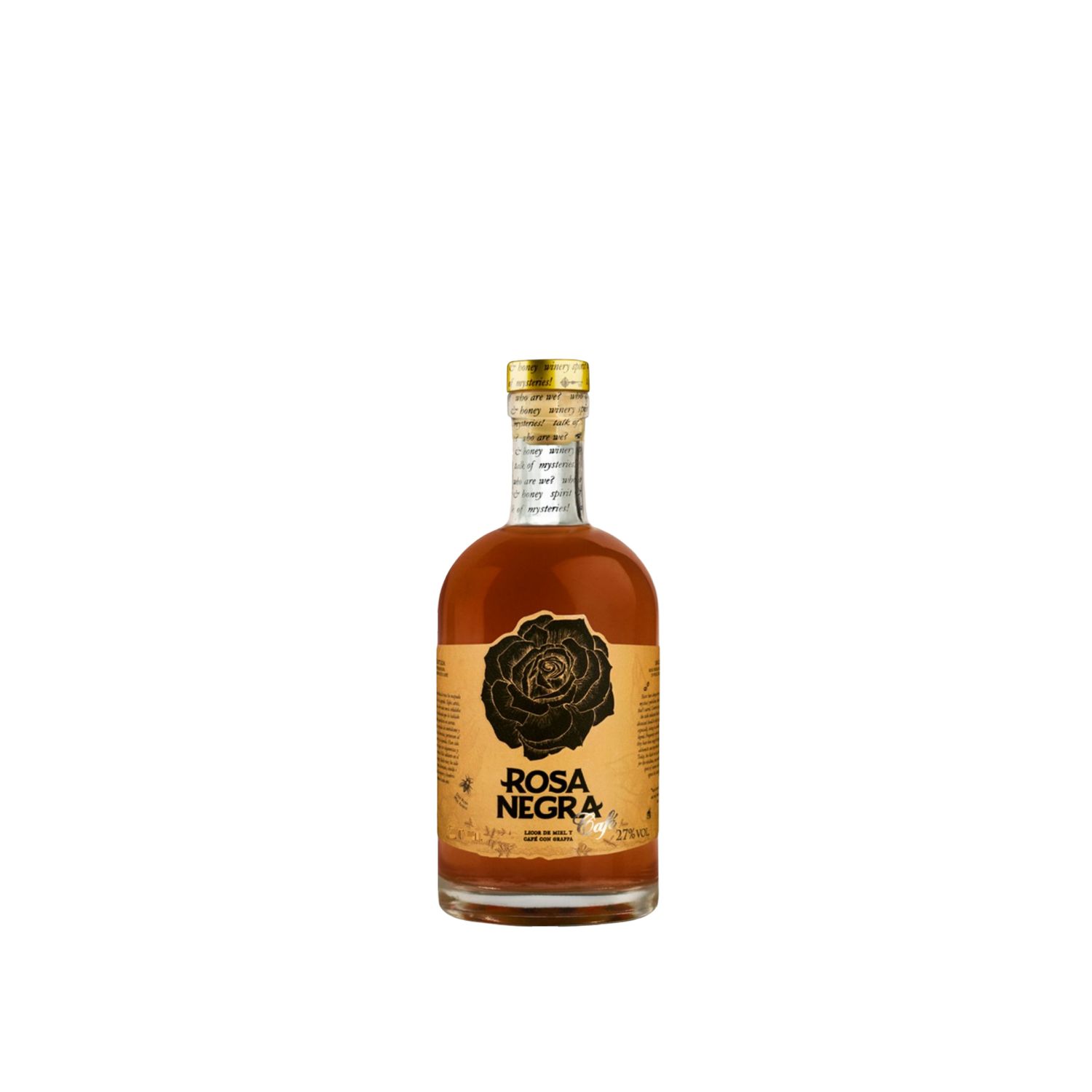 Grappa Miel Rosa Negra Café Botella 375 Ml