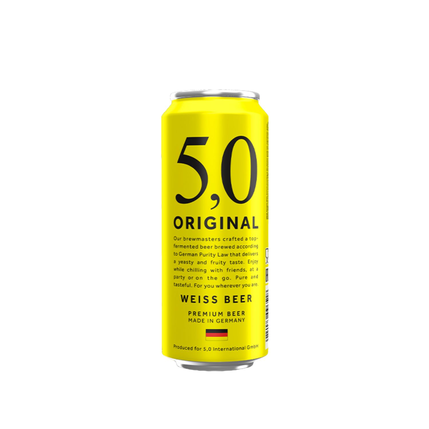 Cerveza Alemana 5,0 Weiss Lata 500 ml Pack X 24