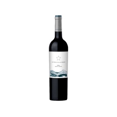 Vino Mendocino Estrella de los Andes Malbec botella 750 ml