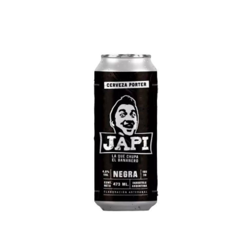 Cerveza JAPI Negra lata 473 ml