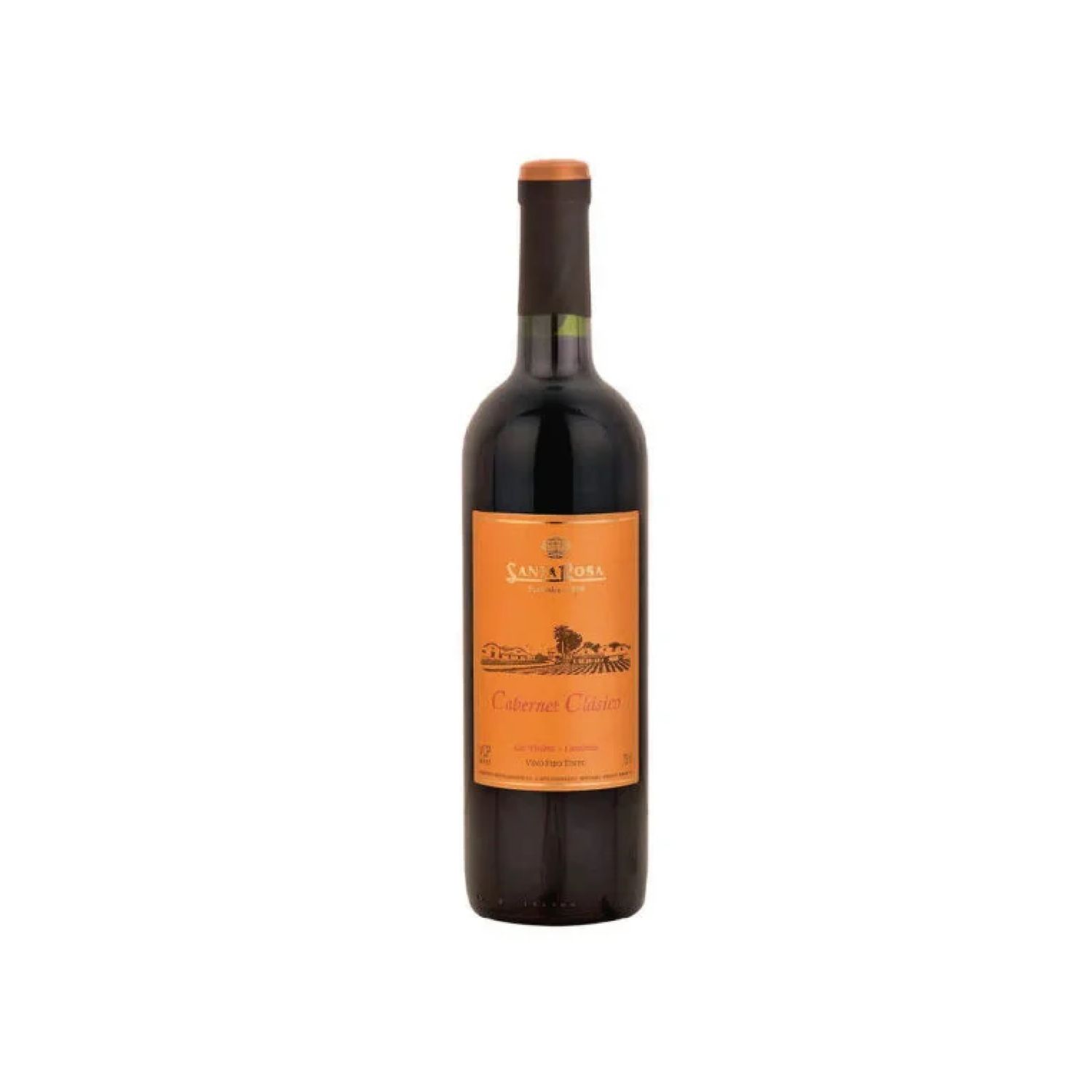 Vino Clásico Cabernet Sauvignon Bodega Santa Rosa Botella 750 ml
