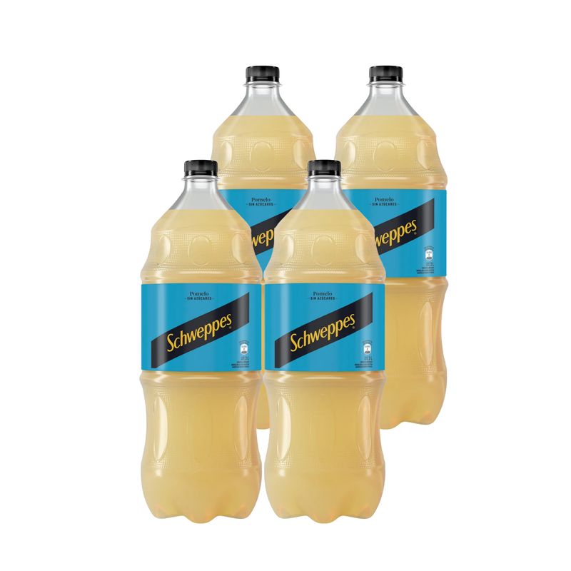 Refresco Pomelo Schweppes Zero Botella  3L Pack x 4