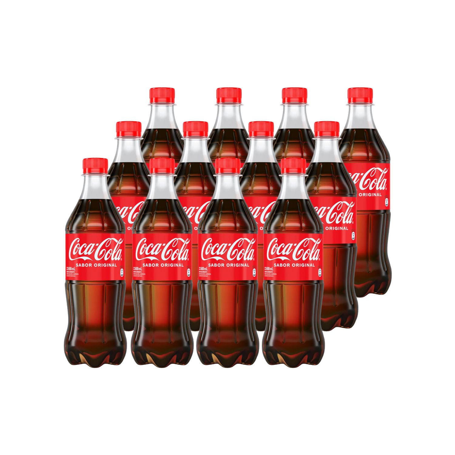 Refresco Coca Cola original 600 ml Pack x 12