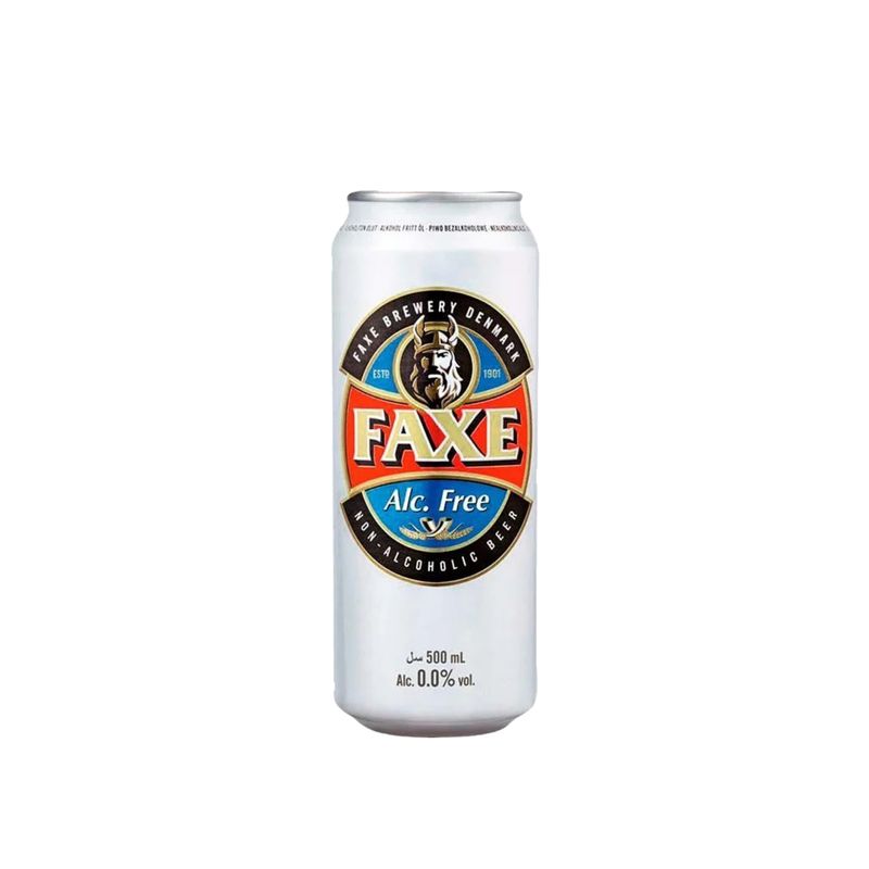 Cerveza Sin Alcohol FAXE 0,0 Lata 500 ml Pack x 4
