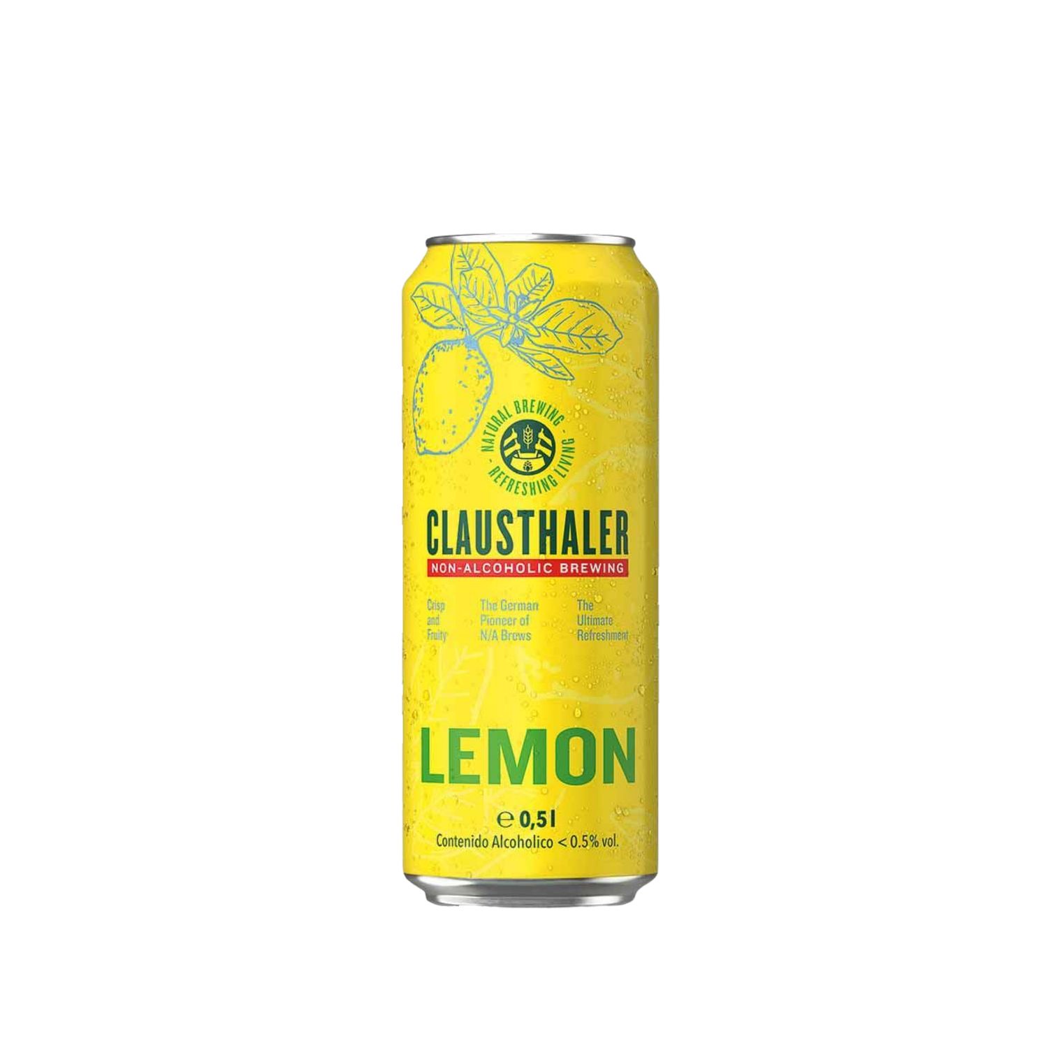 Cerveza CLAUSTHALER Limón Lata 500 ml Pack x 6