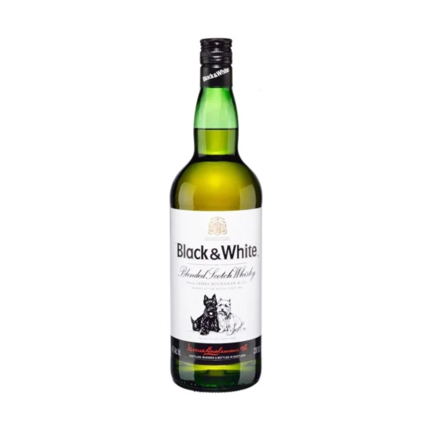 Whisky Black and White Botella 1 L
