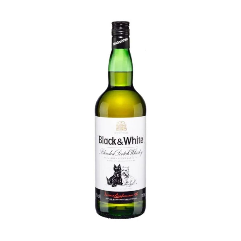 Whisky Black and White Botella 1 L