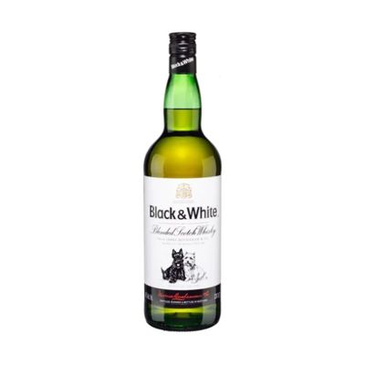 Whisky Black and White Botella 1 L