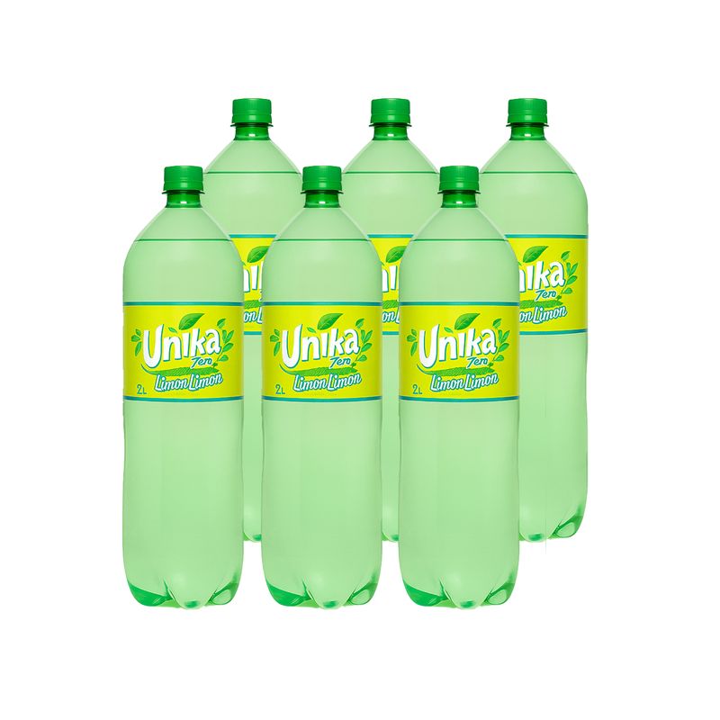Refresco Unika Lima Limón Zero 2L Pack x 6