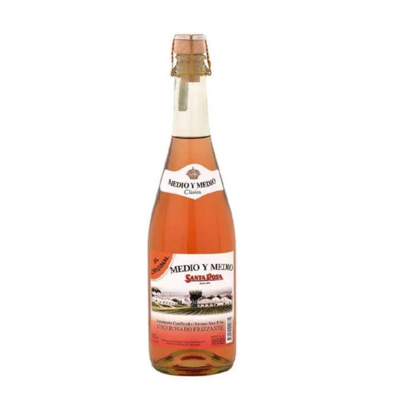 Vino Medio y Medio Rosado Santa Rosa 750 ML