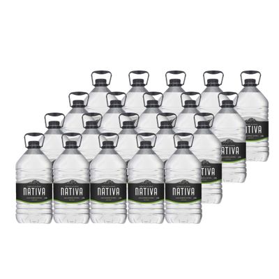 20 Bidones Agua Mineral Nativa Bidón 6 Litros