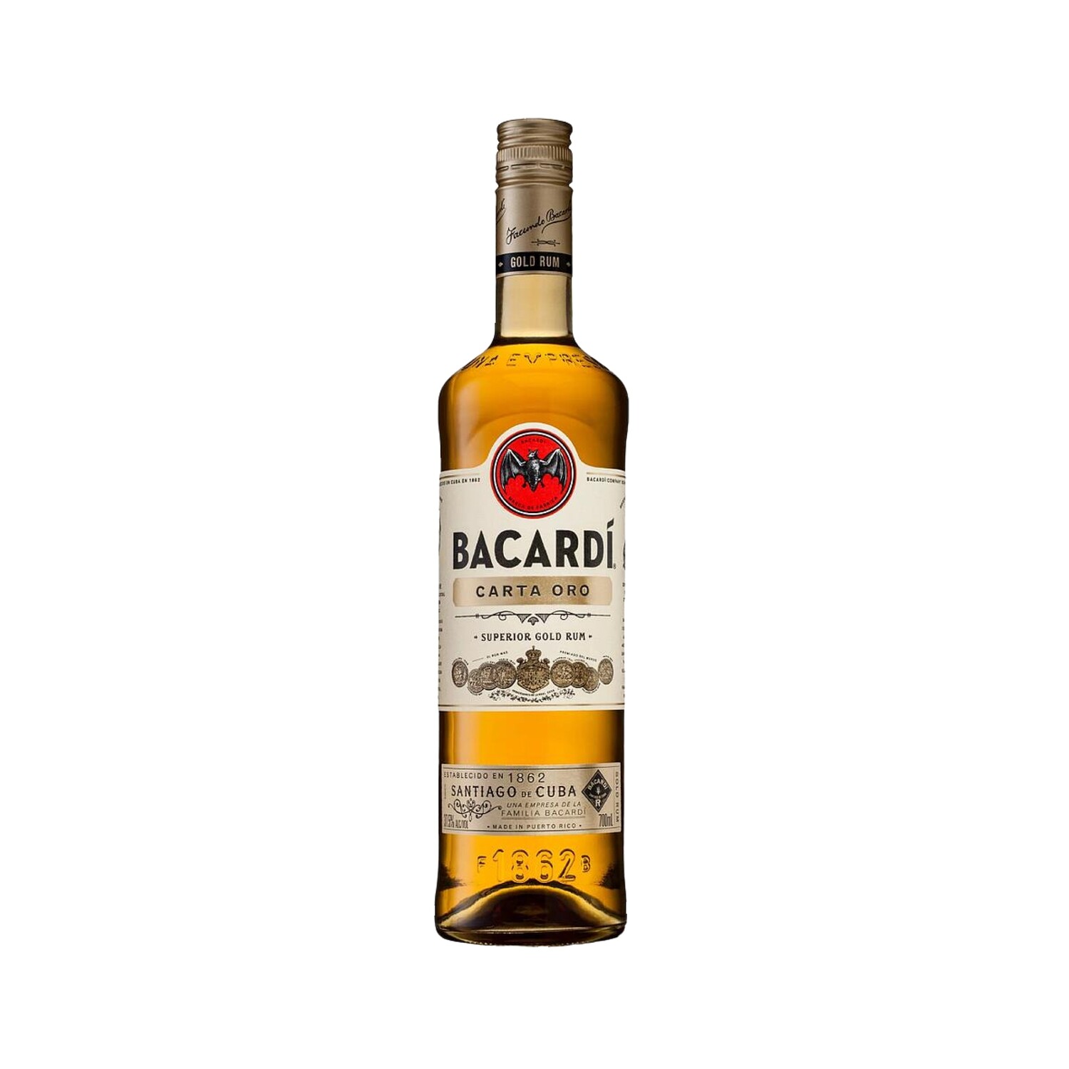Ron Bacardi Oro Botella 750 ml