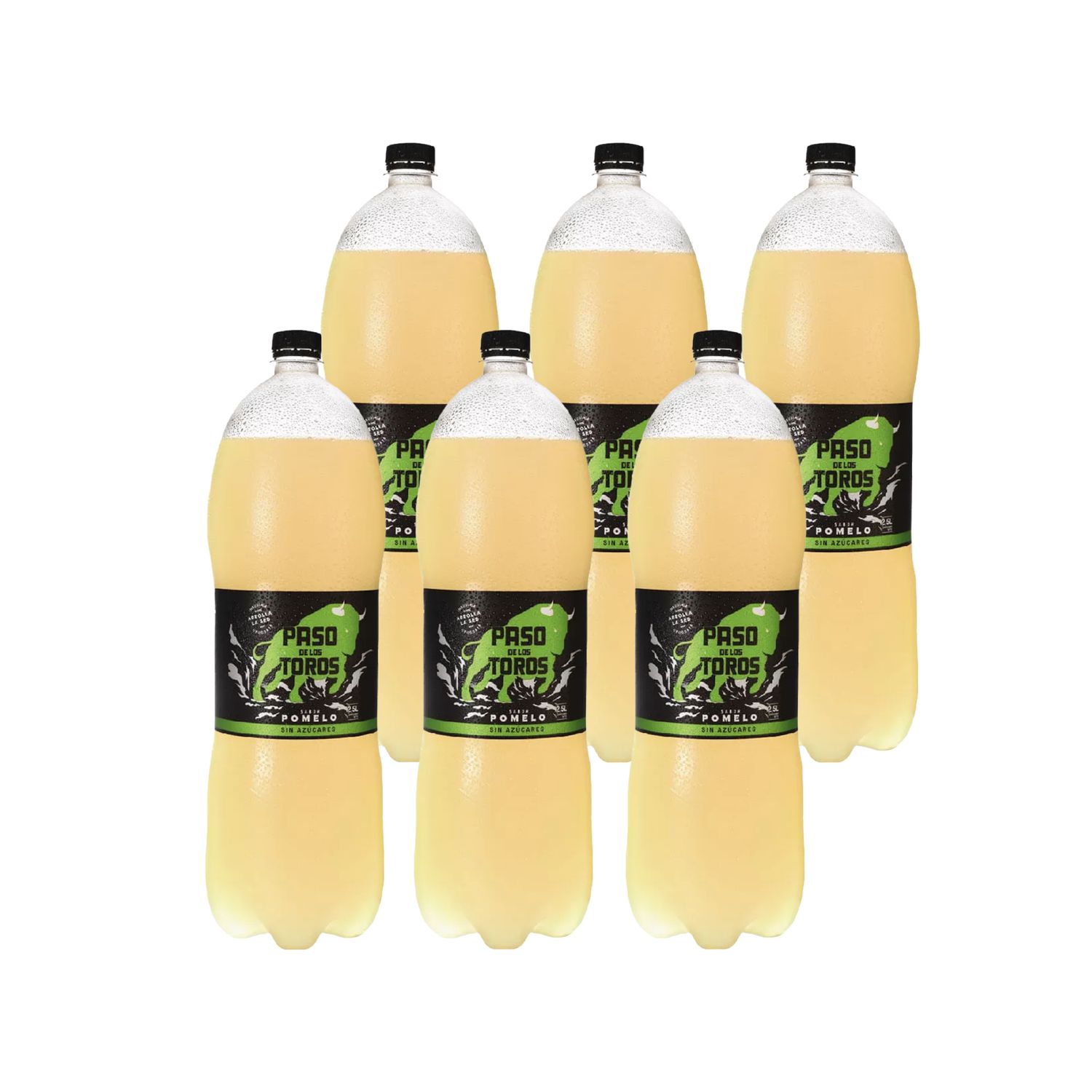 Refresco Pomelo Paso de los Toros Light Botella 2,5 L Pack x 6