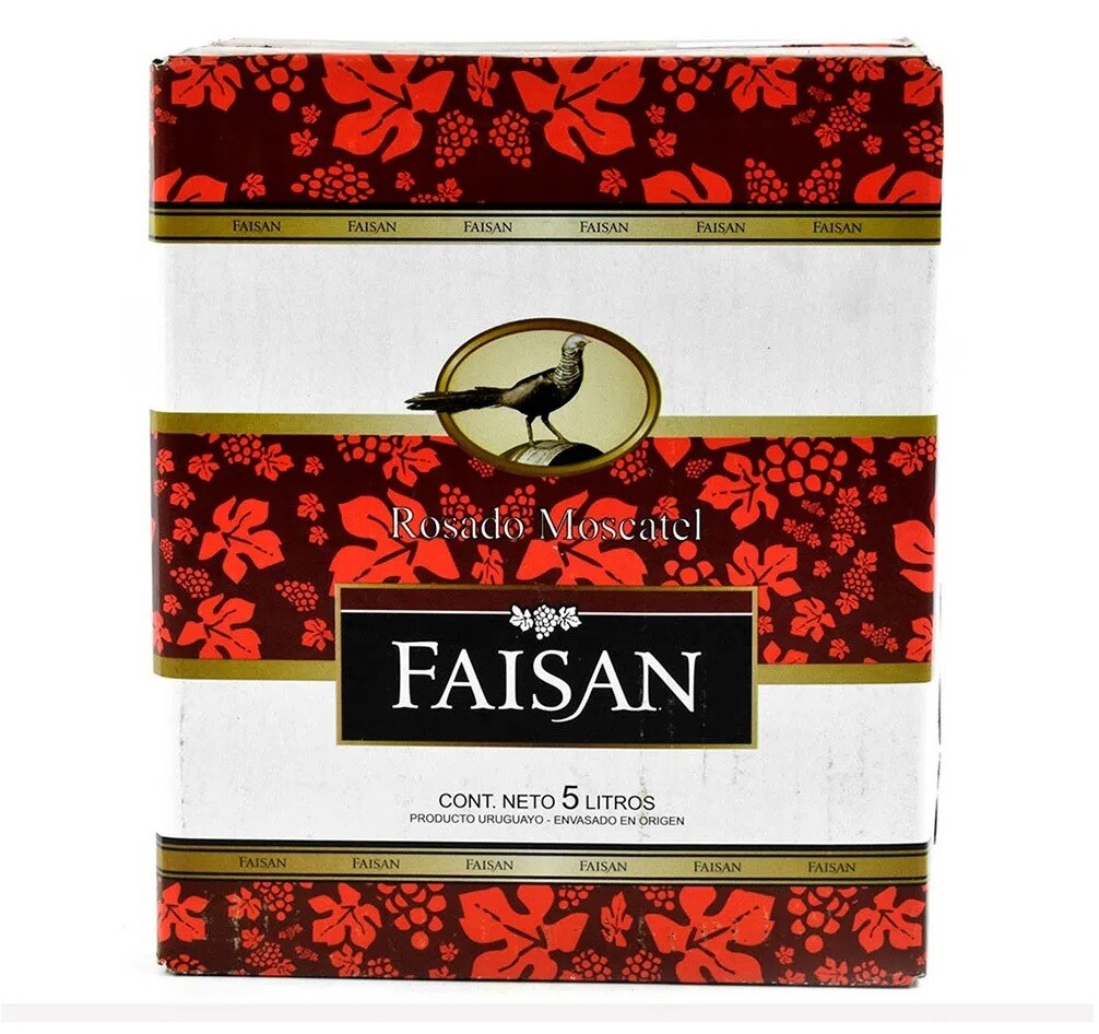 Vino Faisán Rosado Moscatel Bag in Box 5 L