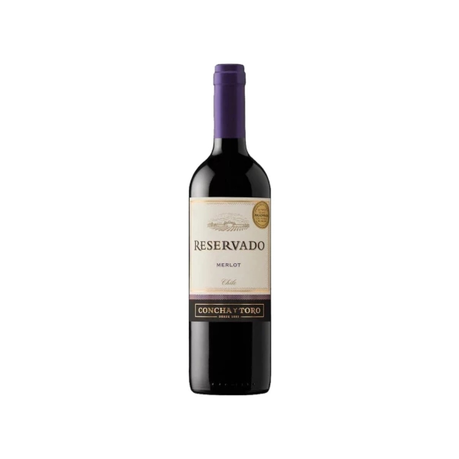 Vino Concha y Toro Reservado Merlot Botella 750 ml
