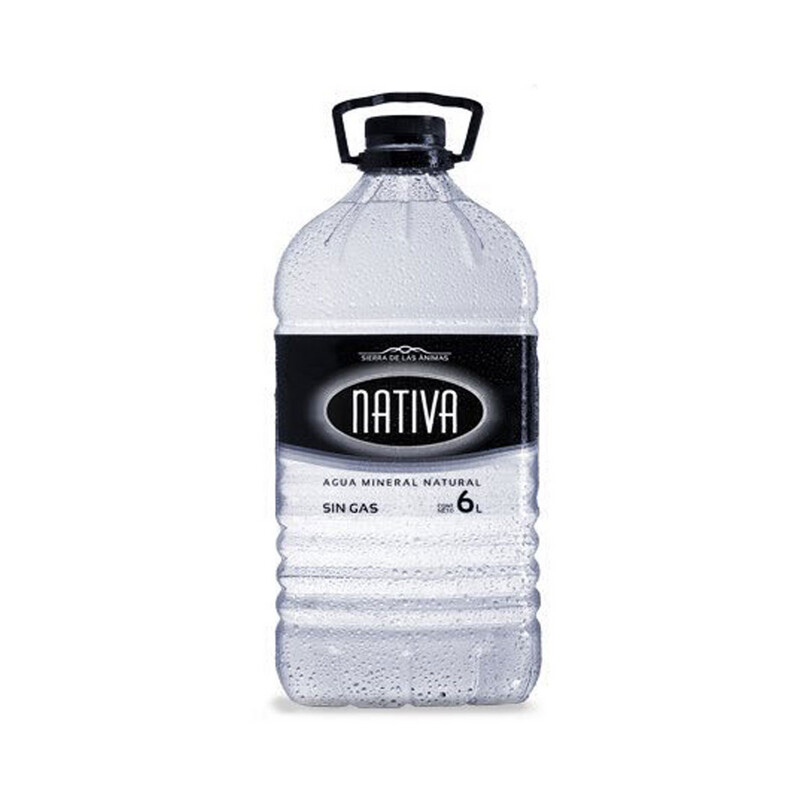 Agua Mineral Nativa Bidón 6 Litros