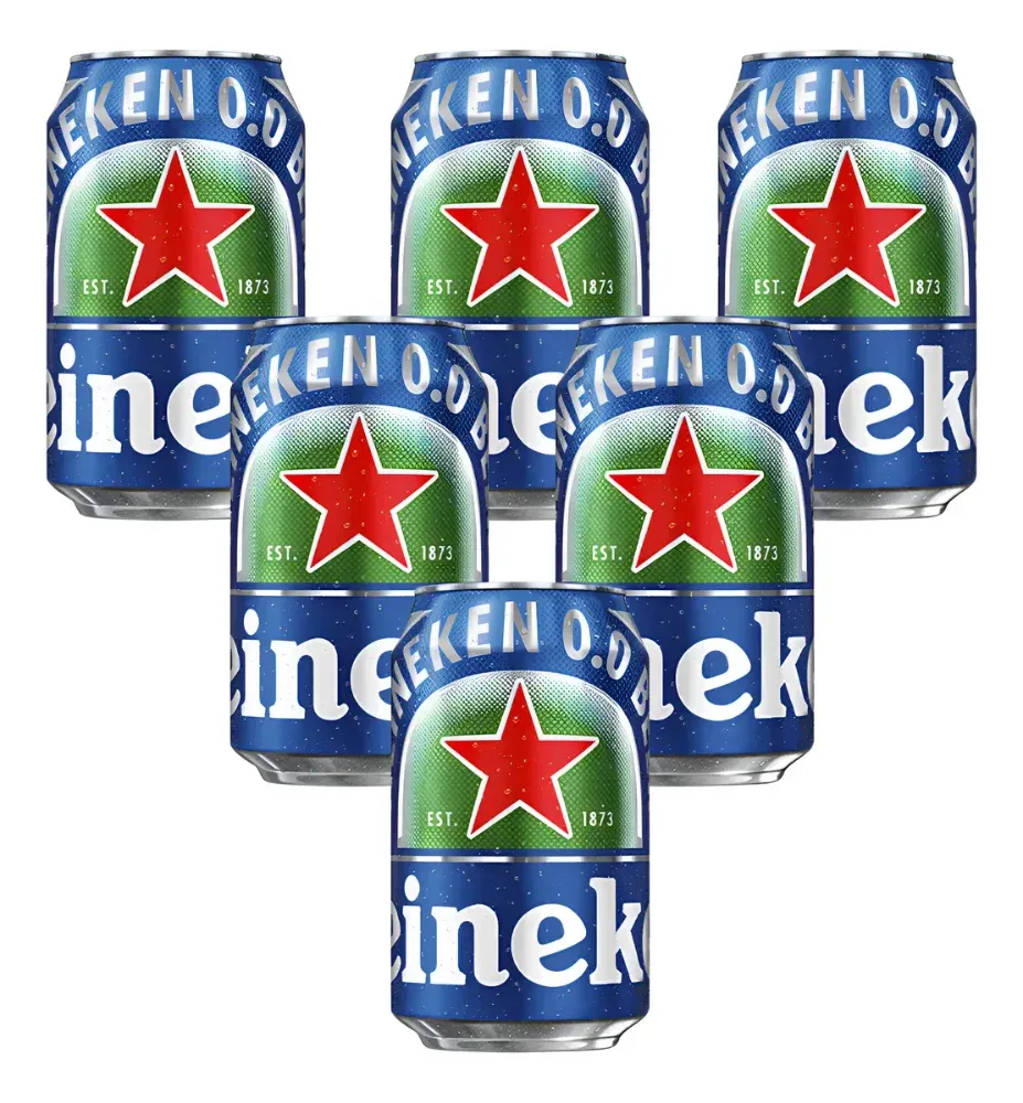 Cerveza Heineken 0.0 Lata 350 ml Pack x 6