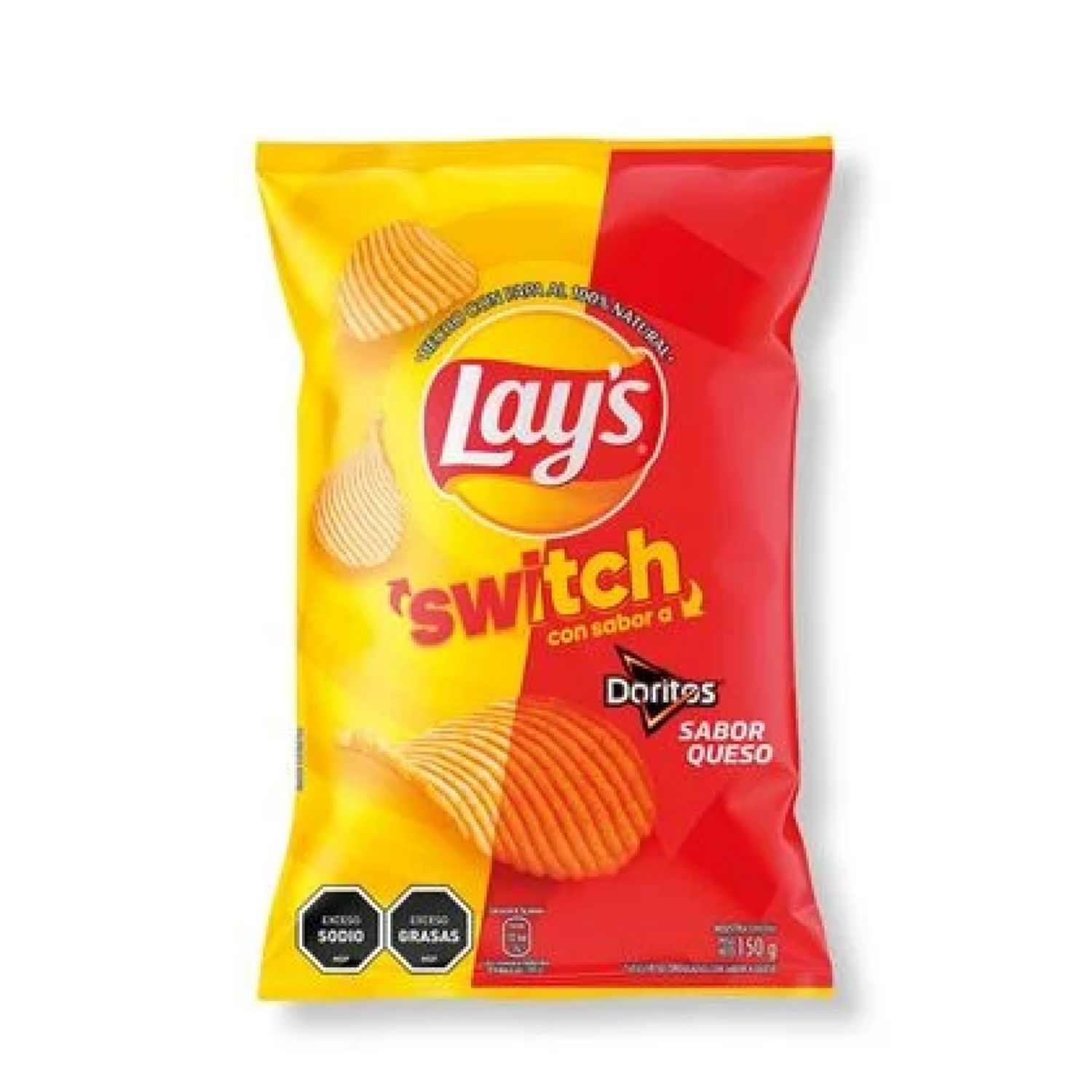 Papas LAY'S Switch sabor DORITOS Queso 150 g