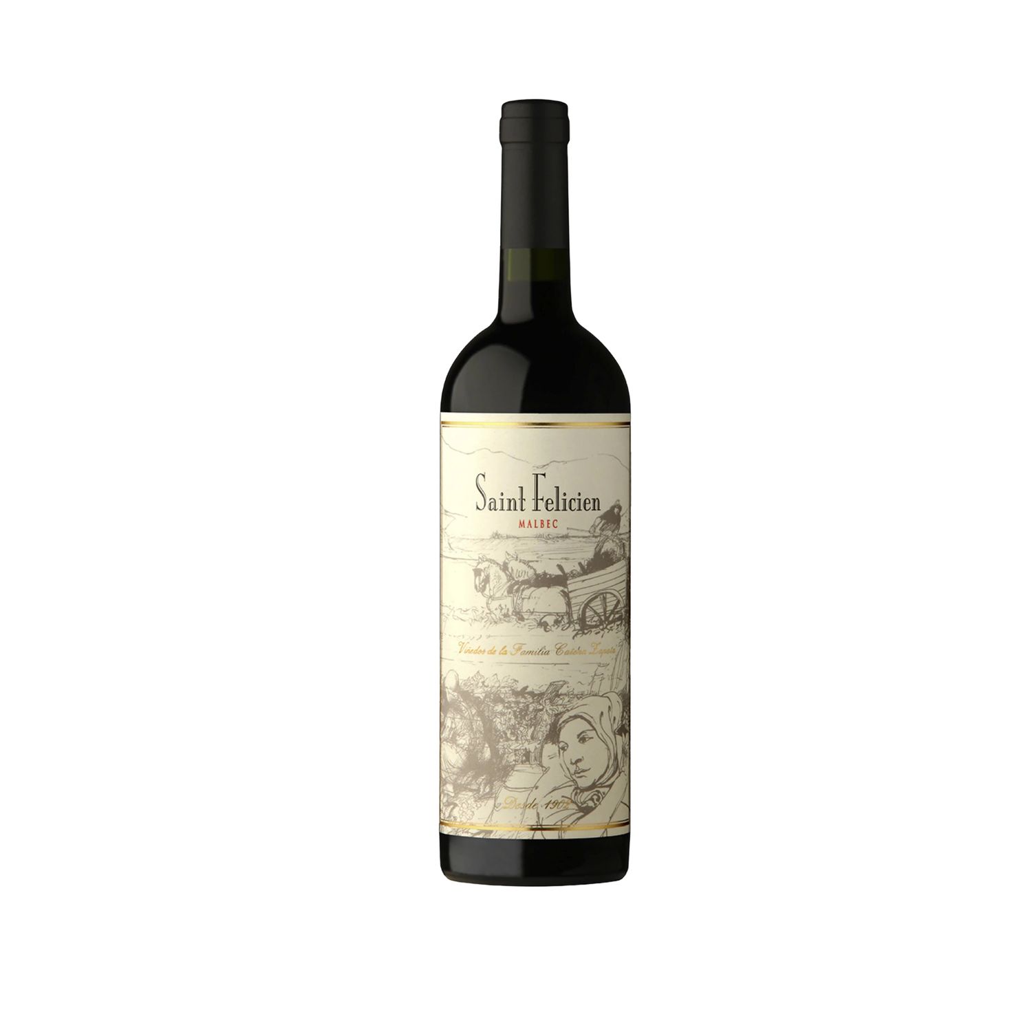 Vino Saint Felicien Malbec Botella 750 mL