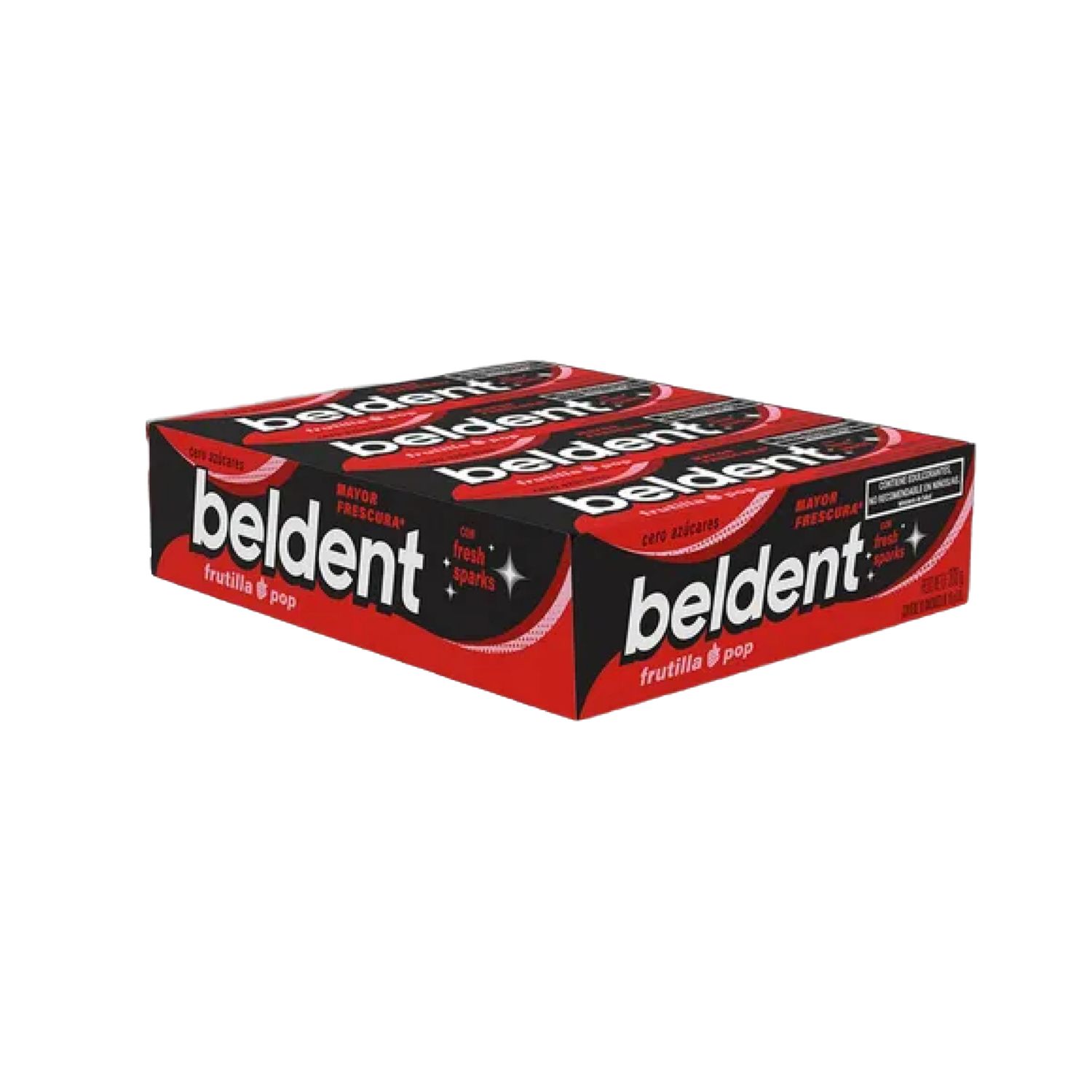 Chicle Beldent Frutilla Pop 10 grs pack x 20