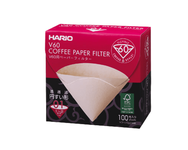 Filtres naturels Hario® 100 pc