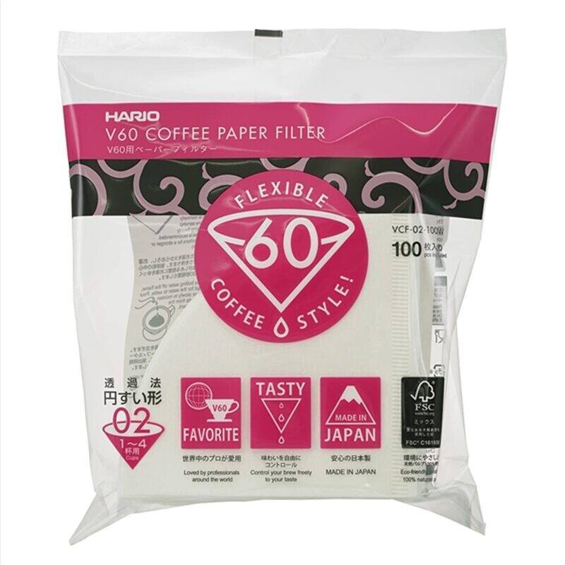 Filtres blanc Hario® 100 pc