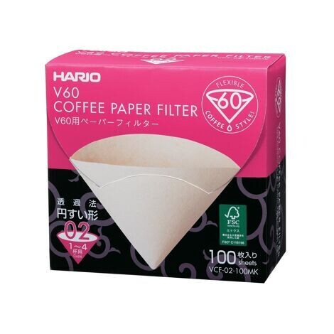 Filtres naturels Hario® 100 pc