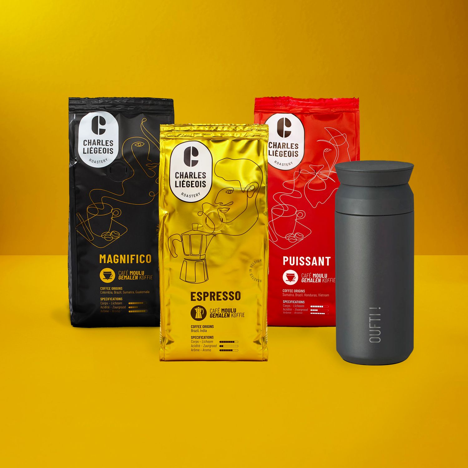 Belgian Pack - Magnifico/Espresso/Puissant (caps)