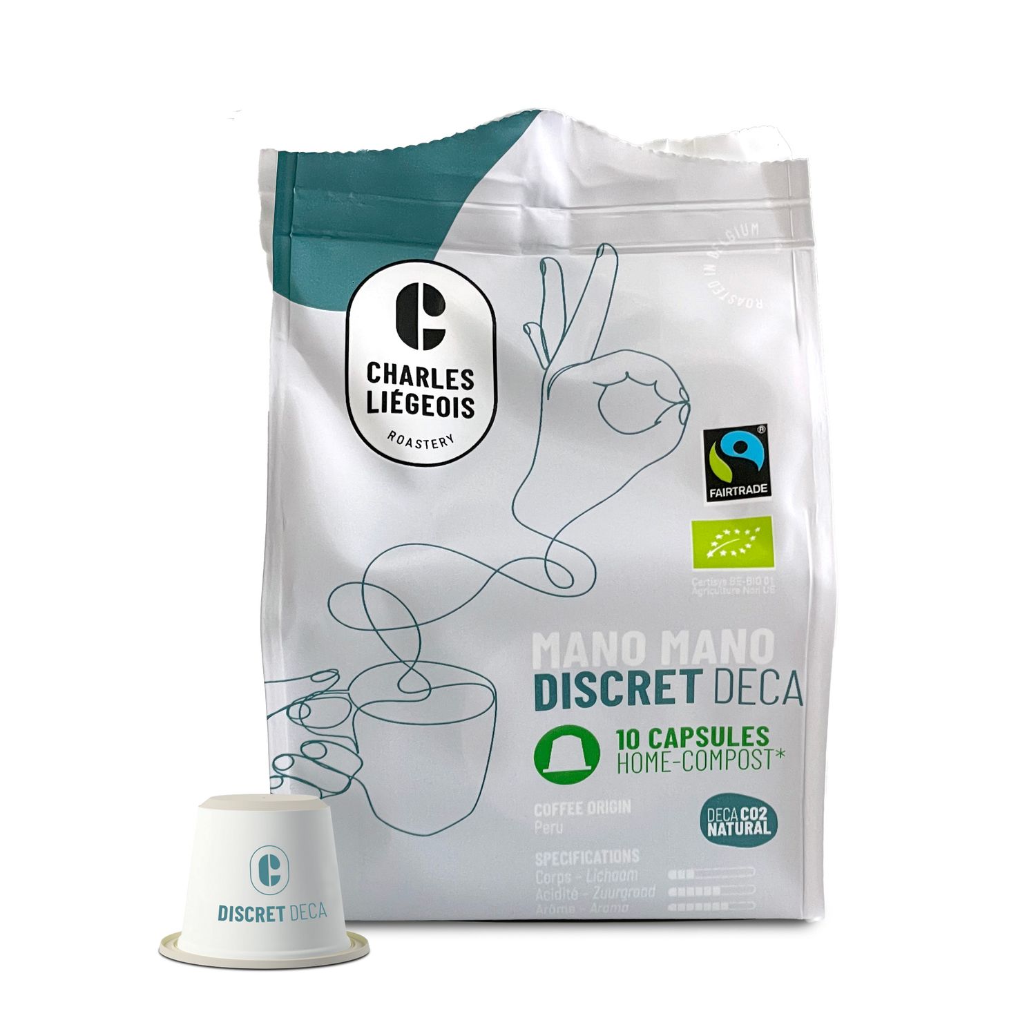 Mano Discret déca 10 caps biocompost Nespresso®