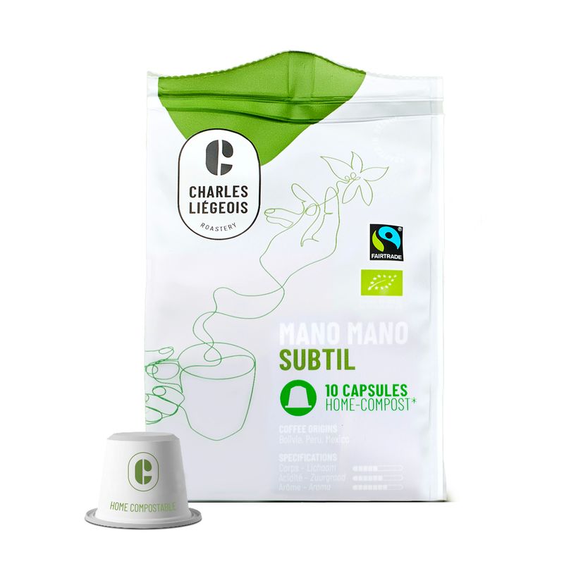 Mano Subtil 10 caps biocompost Nespresso®