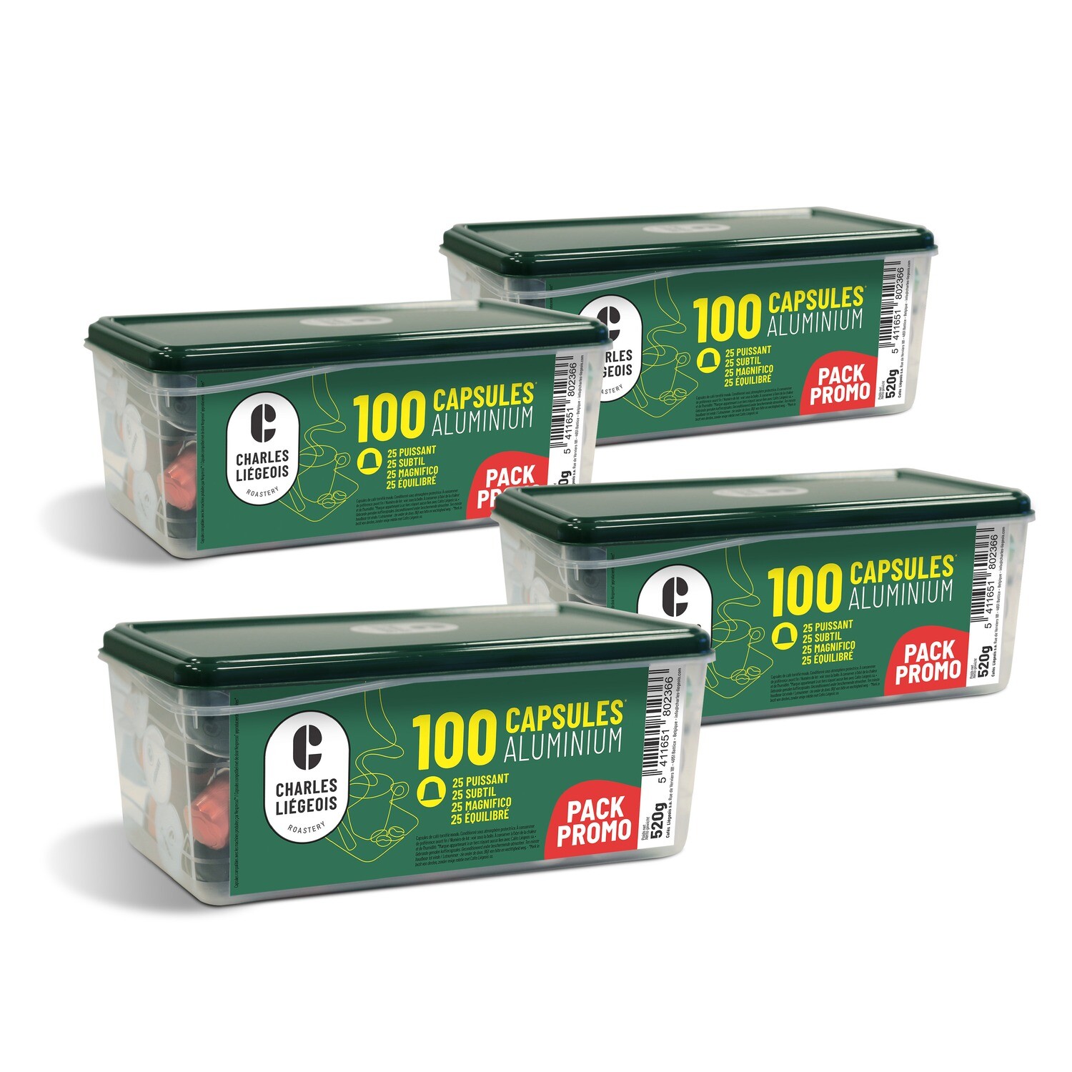 Pack box Mix 4 x 25 Nespresso® capsules