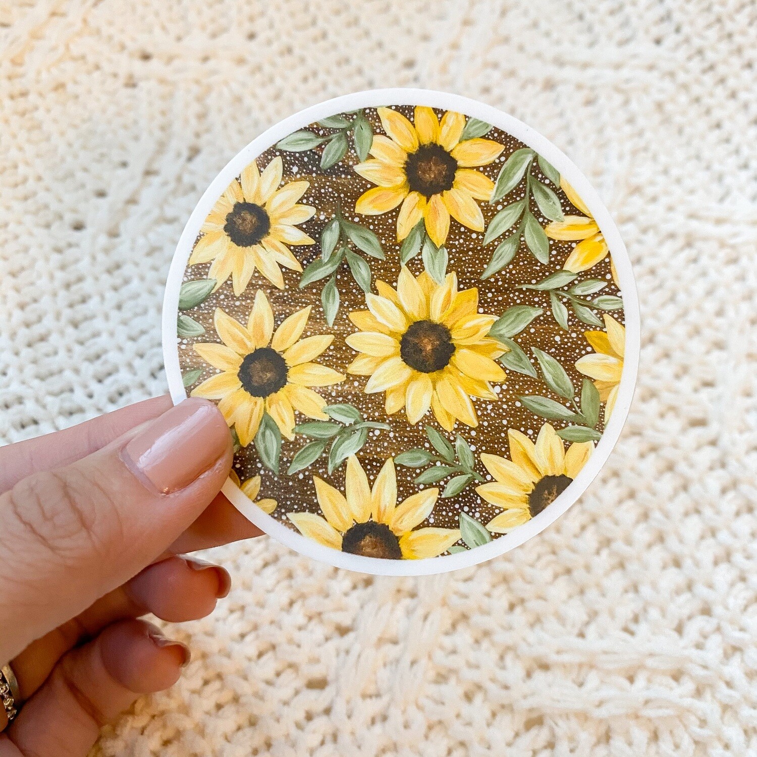 #15 Dotted Sunflower Sticker
