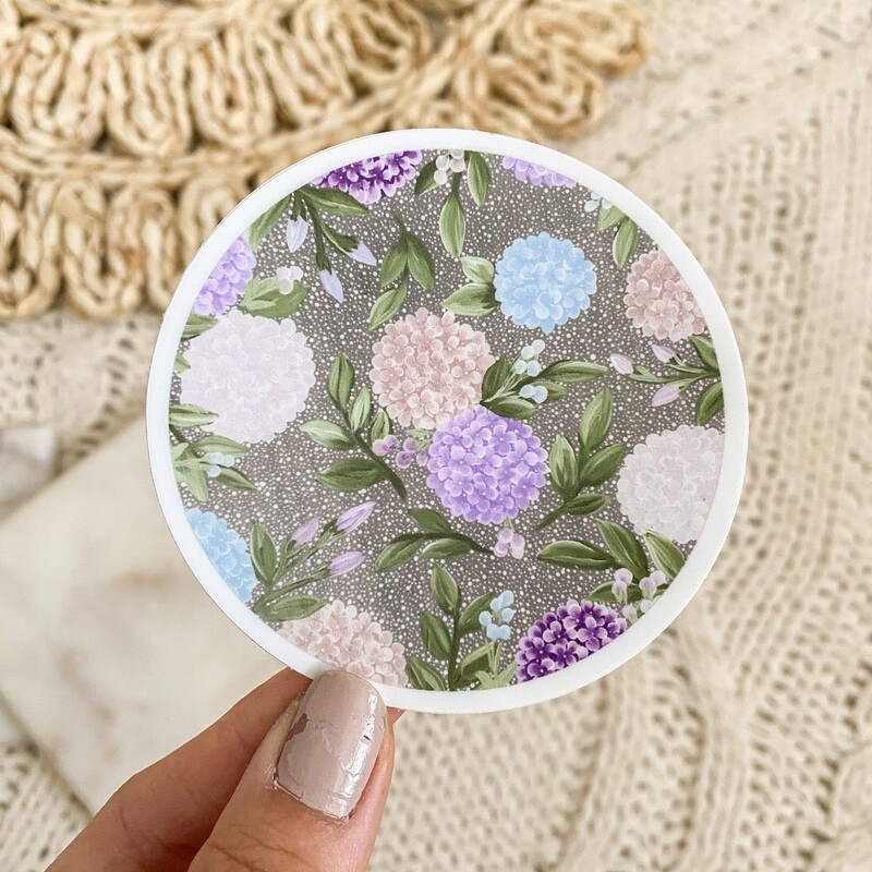 #26 Dotted Colorful Hydrangea Sticker