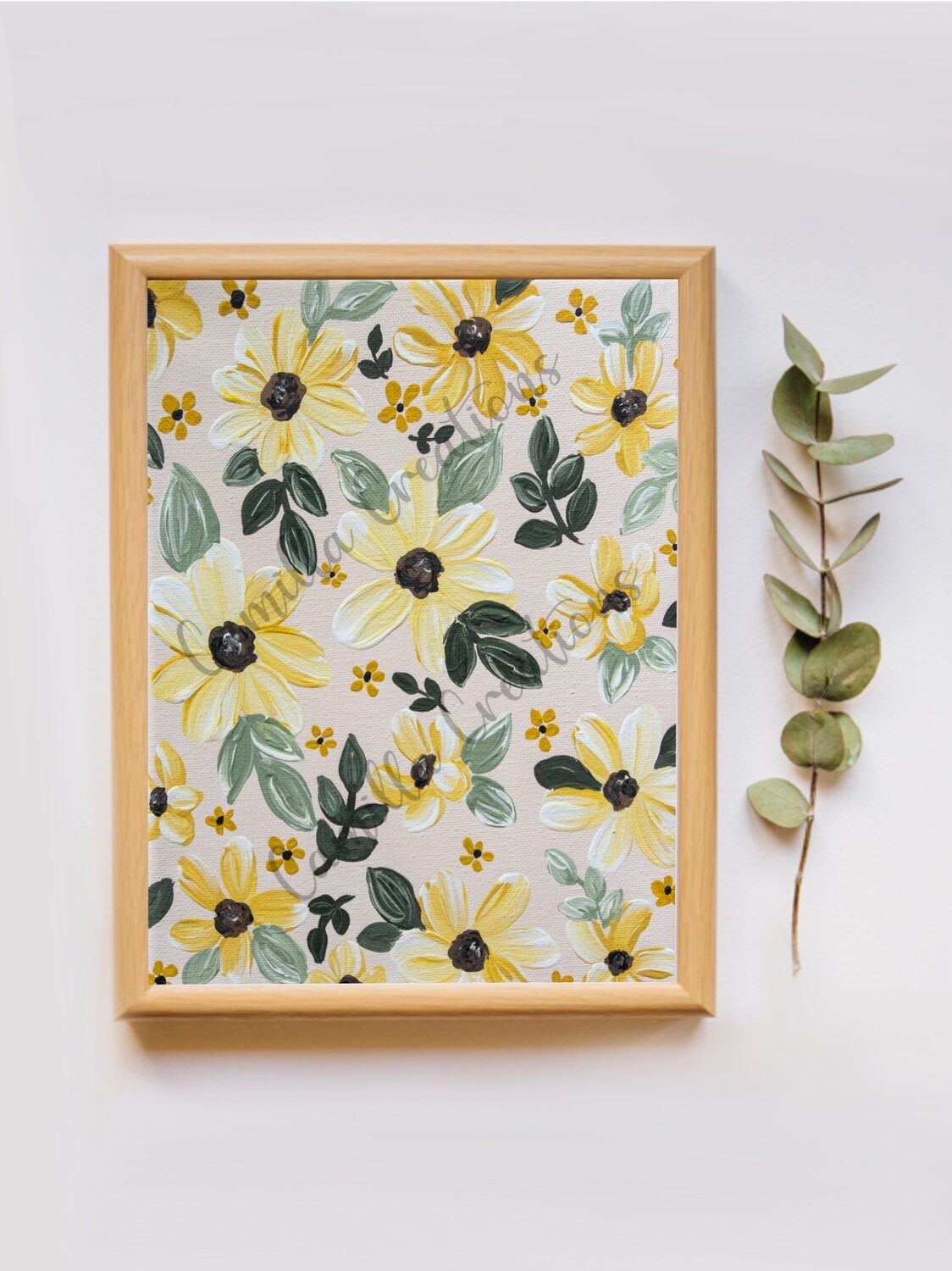 Yellow Flower Field Print Yellow Flower Field Print