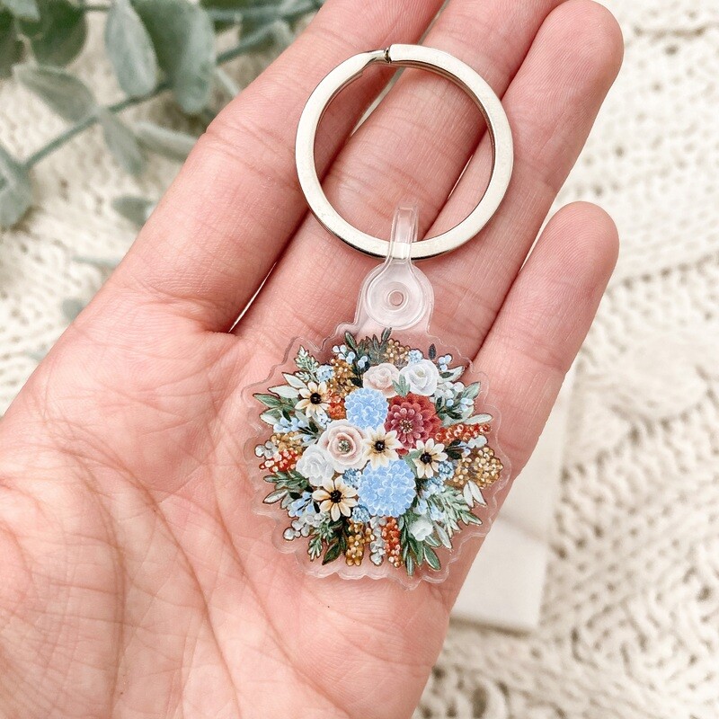 Cinnamon Fall Bouquet Keychain