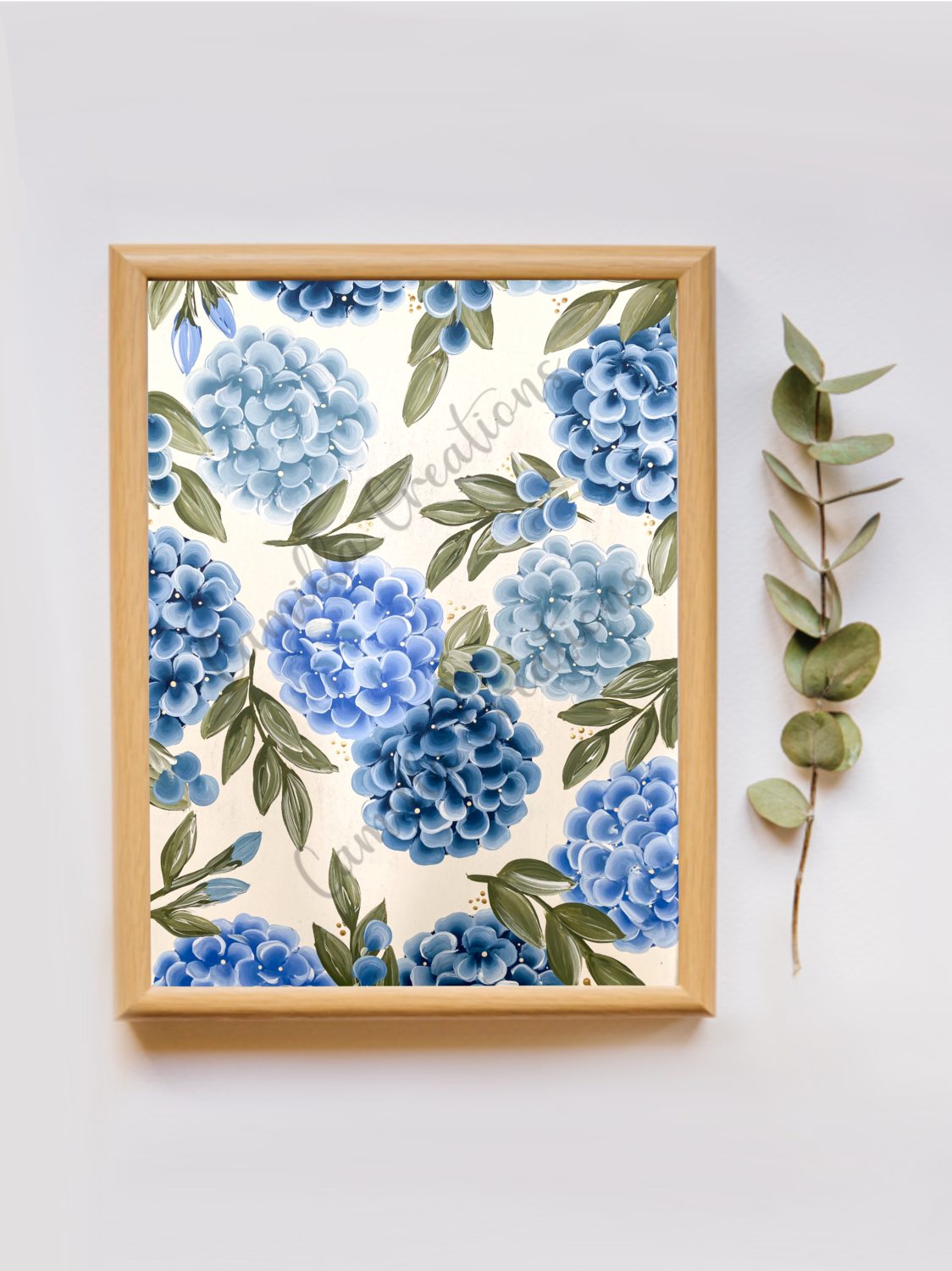 Blue Hydrangea Field Print Blue Hydrangea Field Print