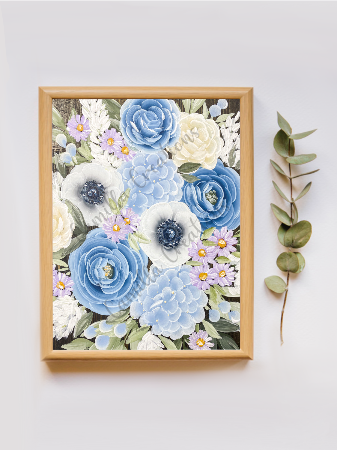 Blue Belle Bouquet Print Blue Belle Bouquet Print