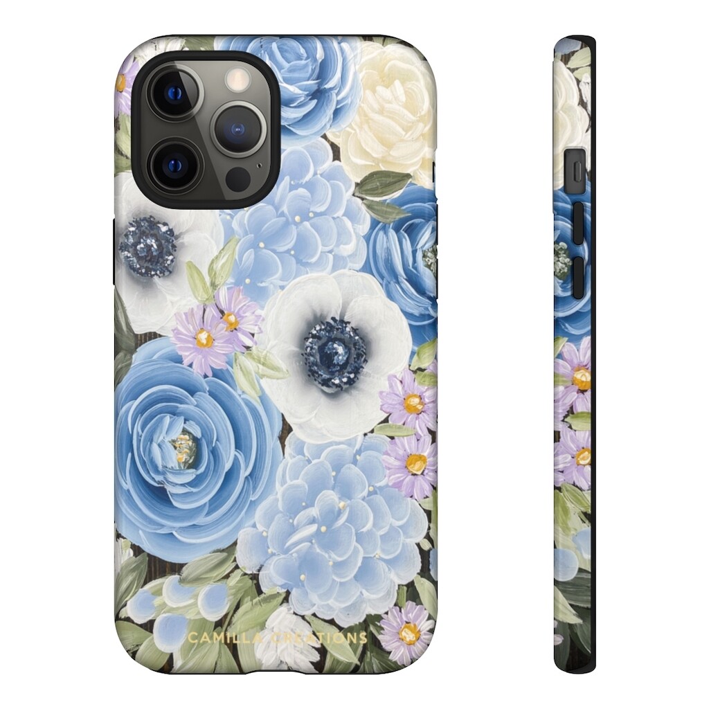 Blue Belle Hard Phone Case