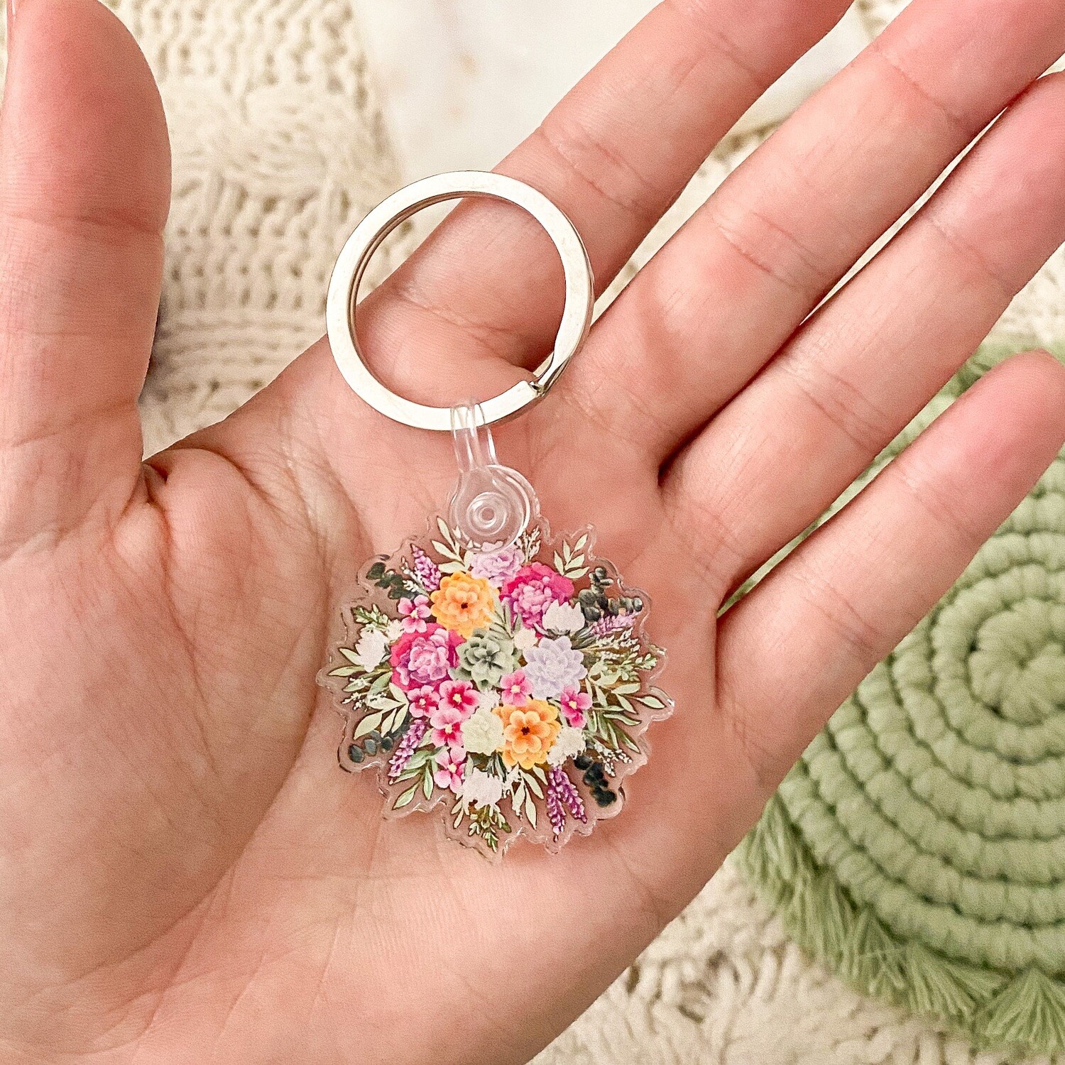 Magenta Bouquet Keychain Magenta Bouquet Keychain