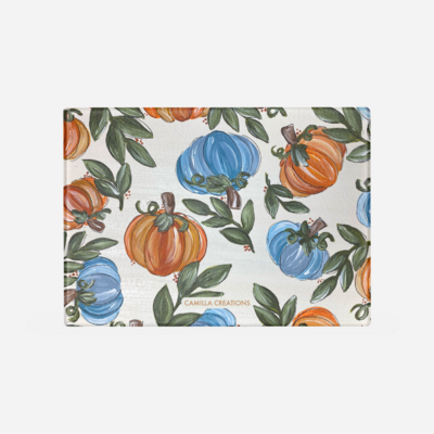 Large Glass Pumpkin Patch Cutting Board Large Glass Pumpkin Patch Cutting Board