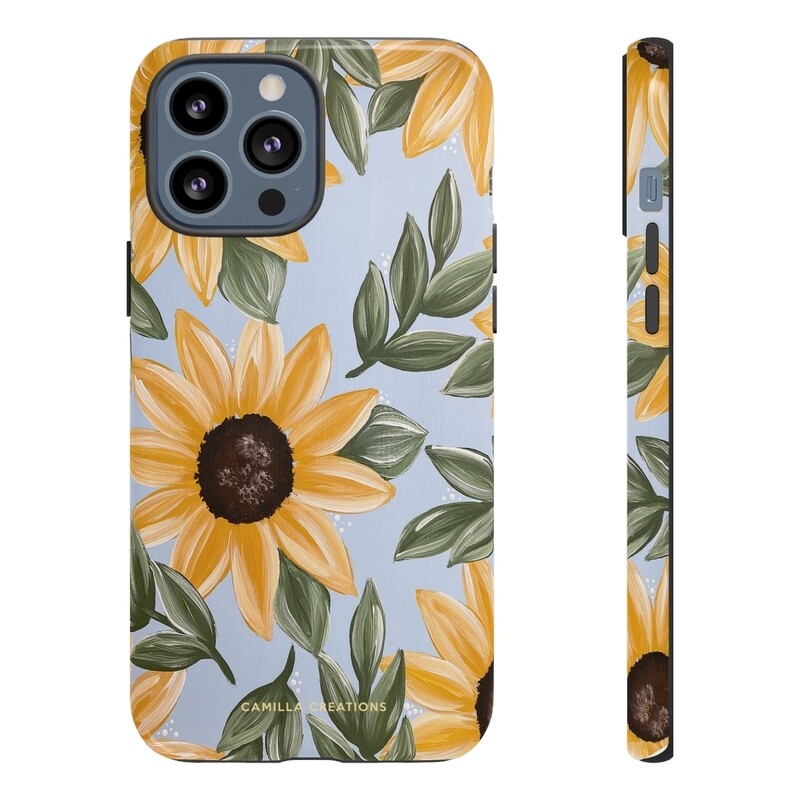 Sunflower Blues Hard Phone Case