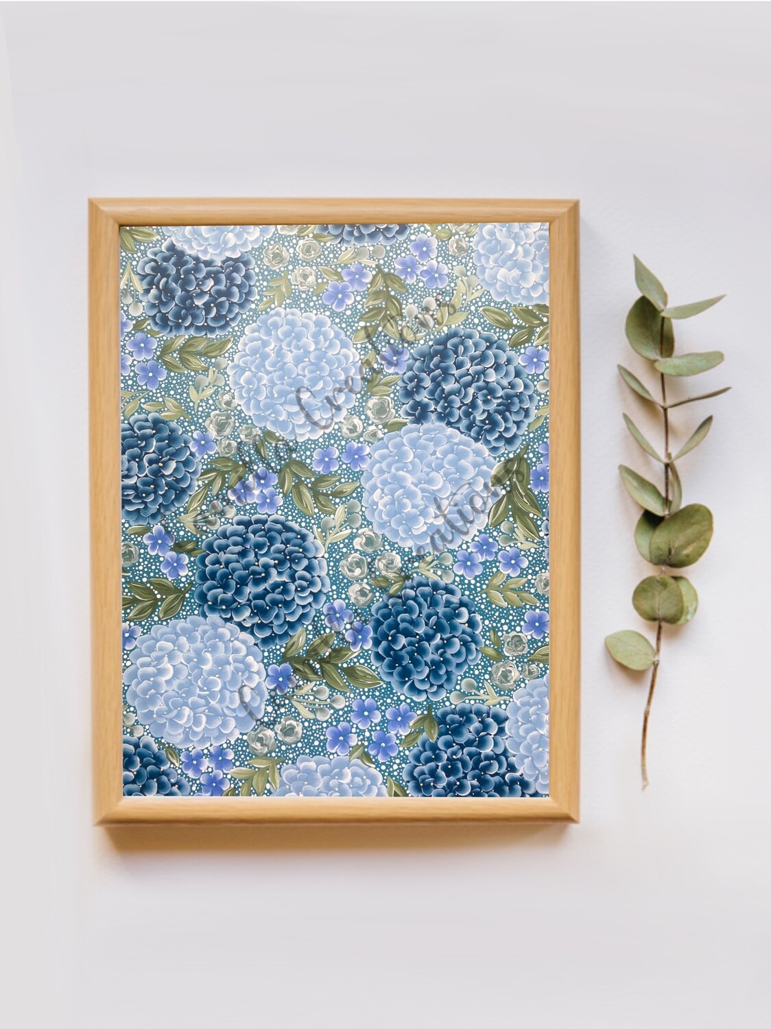 #8 CC Signature Blue Hydrangea Design Floral Print