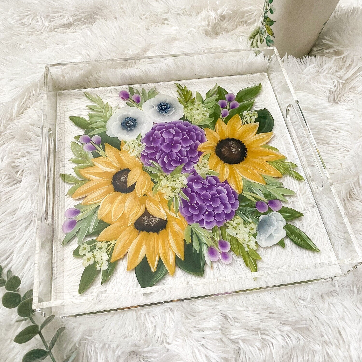 Jennifer: CUSTOM BOUQUET 14" acrylic tray