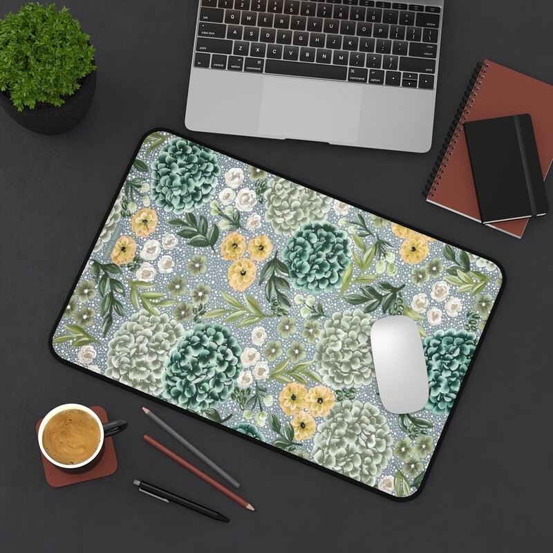 CC Signature Green Hydrangea Nonslip Desk Mat (3 sizes)