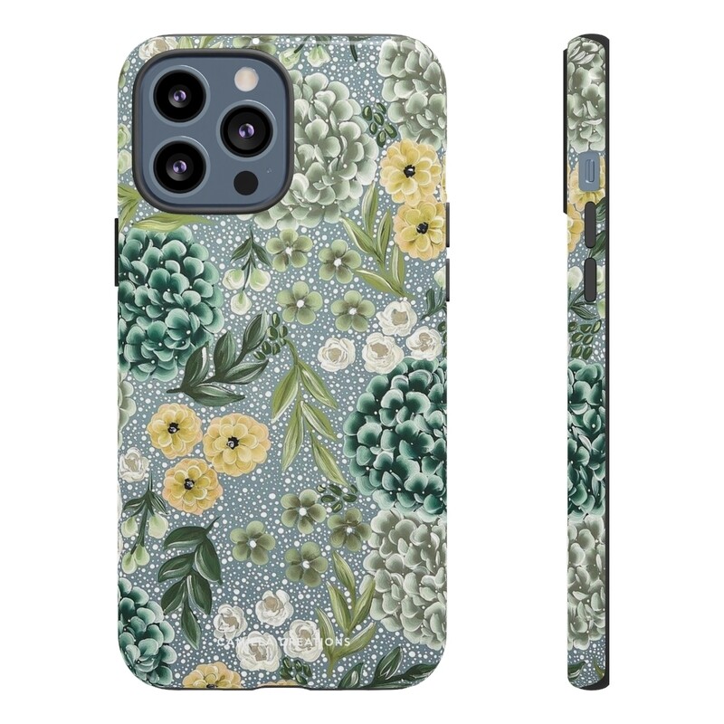 CC Signature Green Hydrangea Hard Phone Case