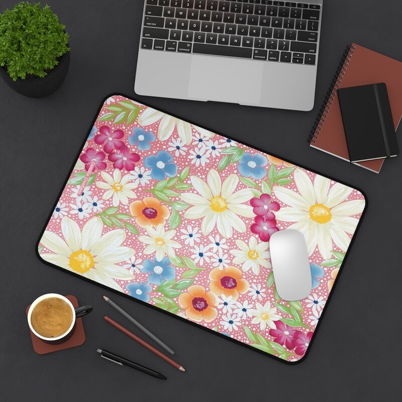 Spring Pink Nonslip Desk Mat (3 sizes)