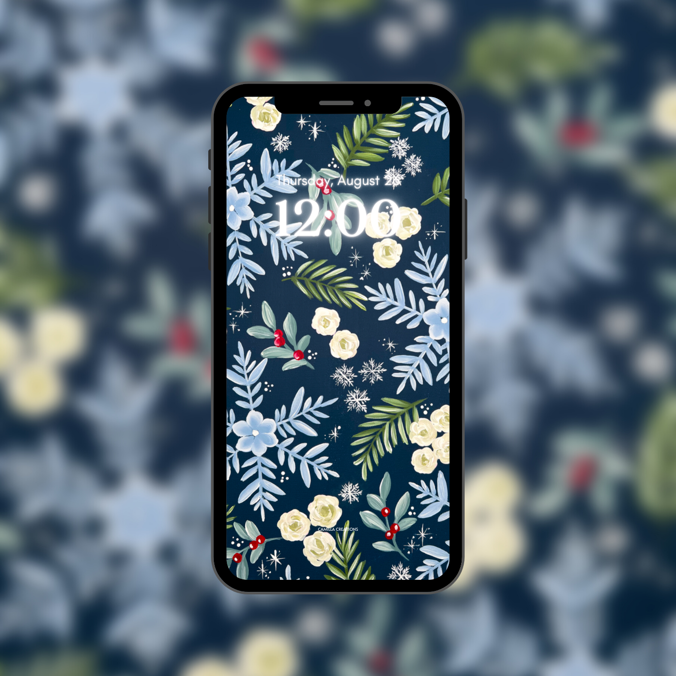 #1 Frosted Snowflake Phone Background/Wallpaper #1 Frosted Snowflake Phone Background/Wallpaper