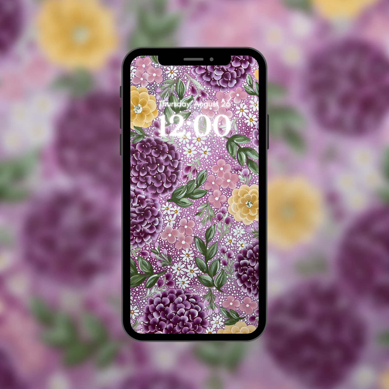 #4 CC Signature Purple Hydrangea Phone Background/Wallpaper #4 CC Signature Purple Hydrangea Phone Background/Wallpaper